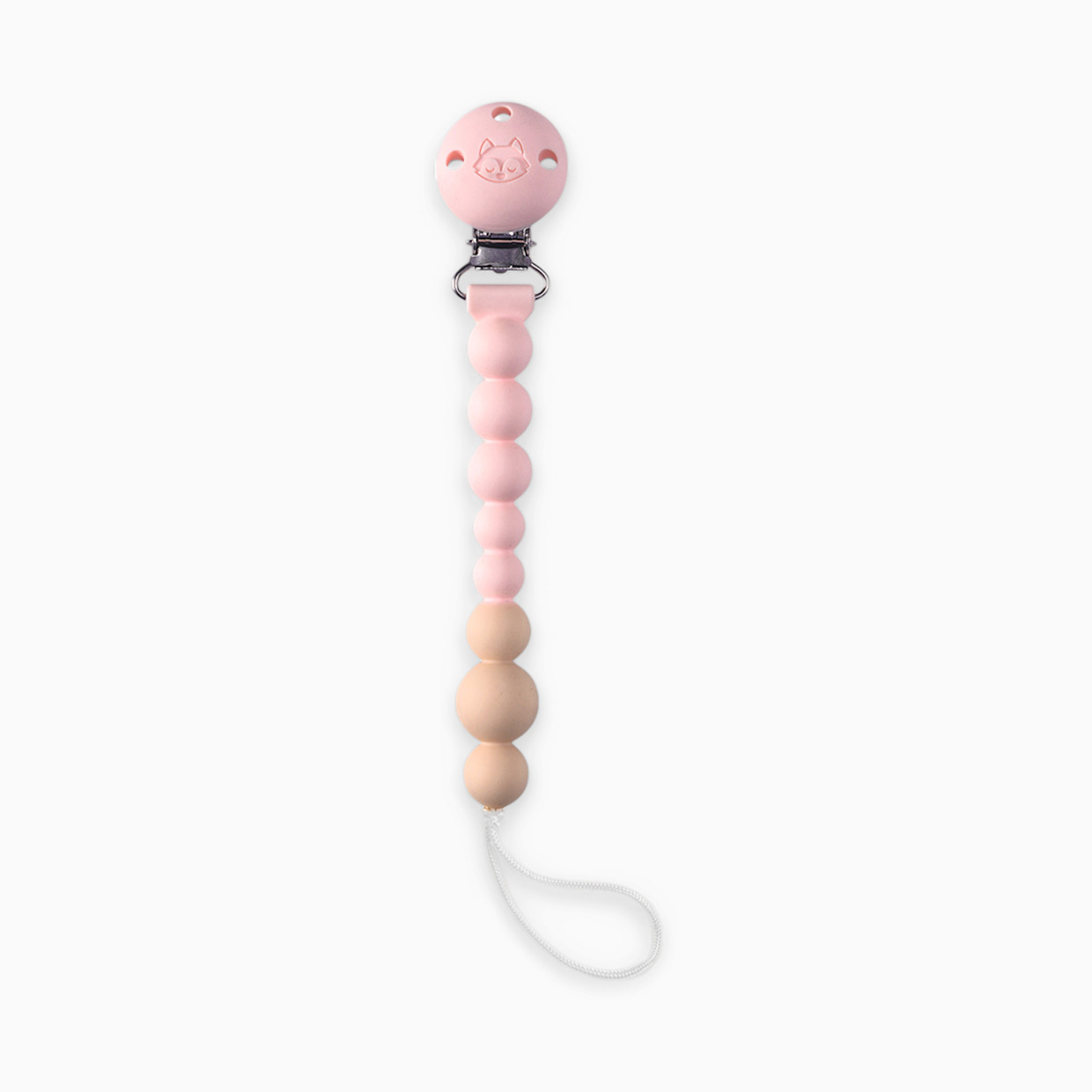 Loulou Lollipop Pacifier Clip - Pink Quartz.