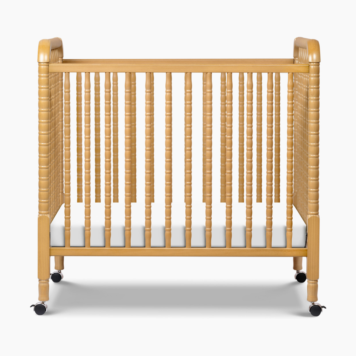 Mini Crix daVinci Jenny Lind 3-in-1 Convertible Mini Crib - Honey | Babylist Shop
