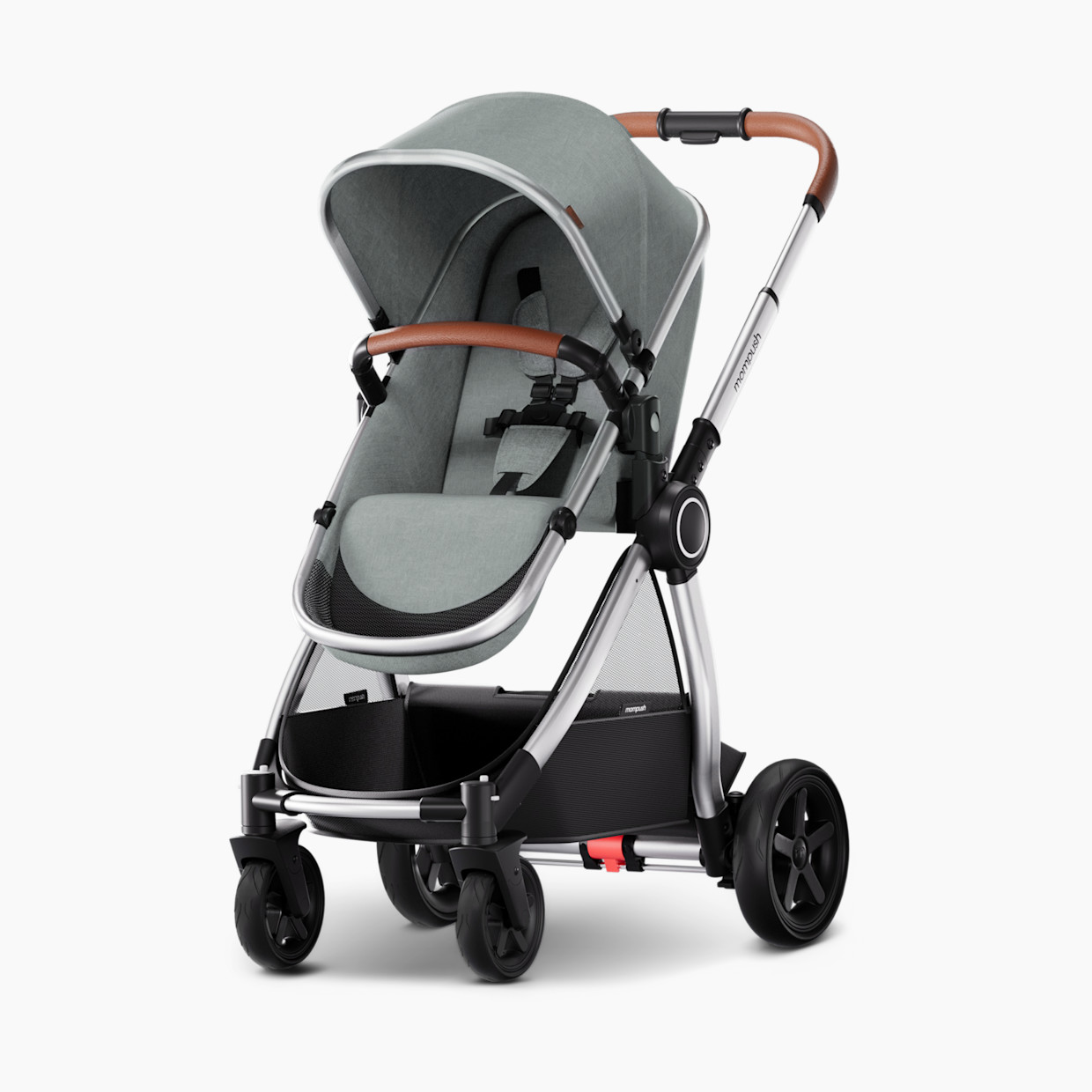 Mompush Ultimate 2 Seat Stroller - Gray.