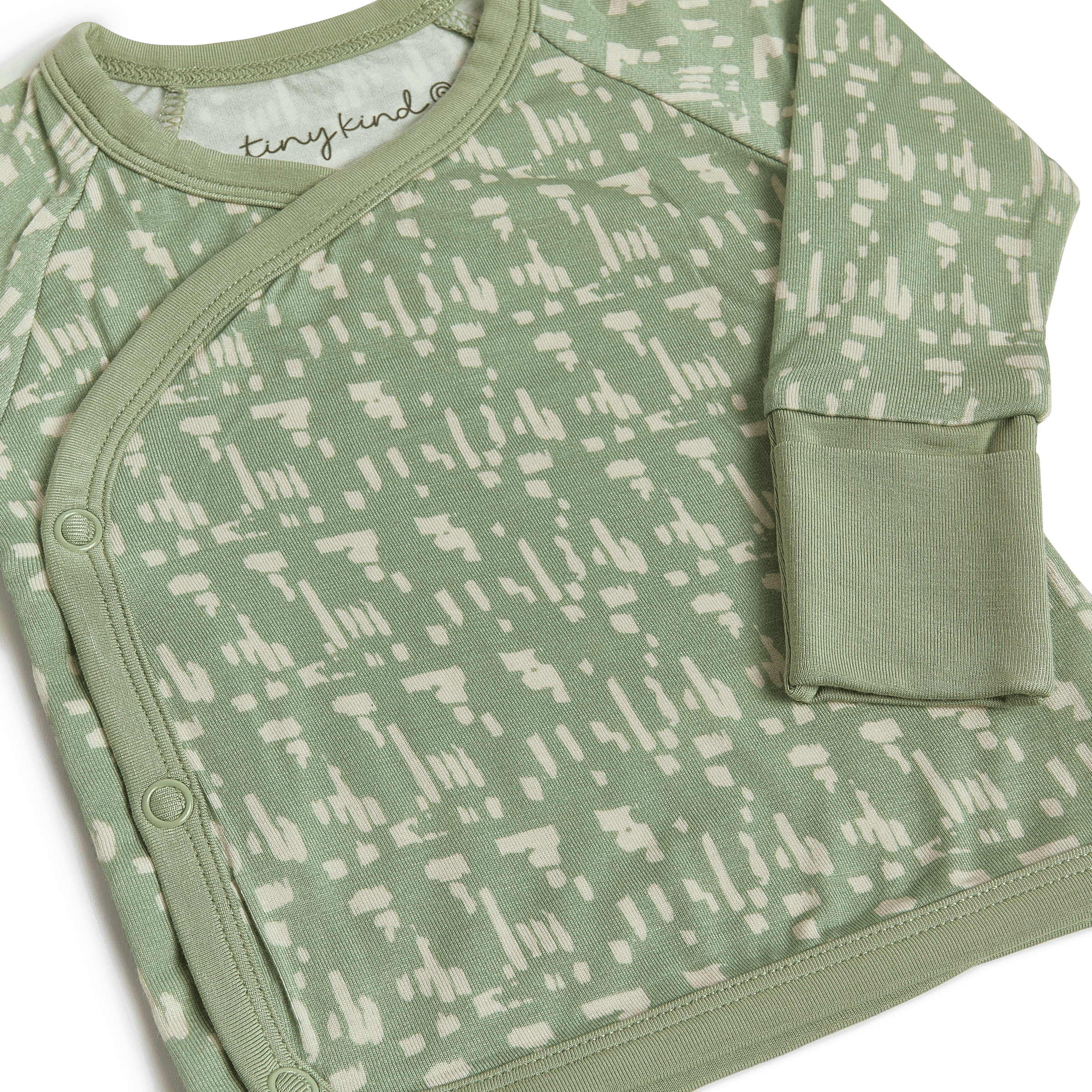 Tiny Kind Bamboo Viscose 3-Piece Newborn Take Me Home Set - Green, Nb.