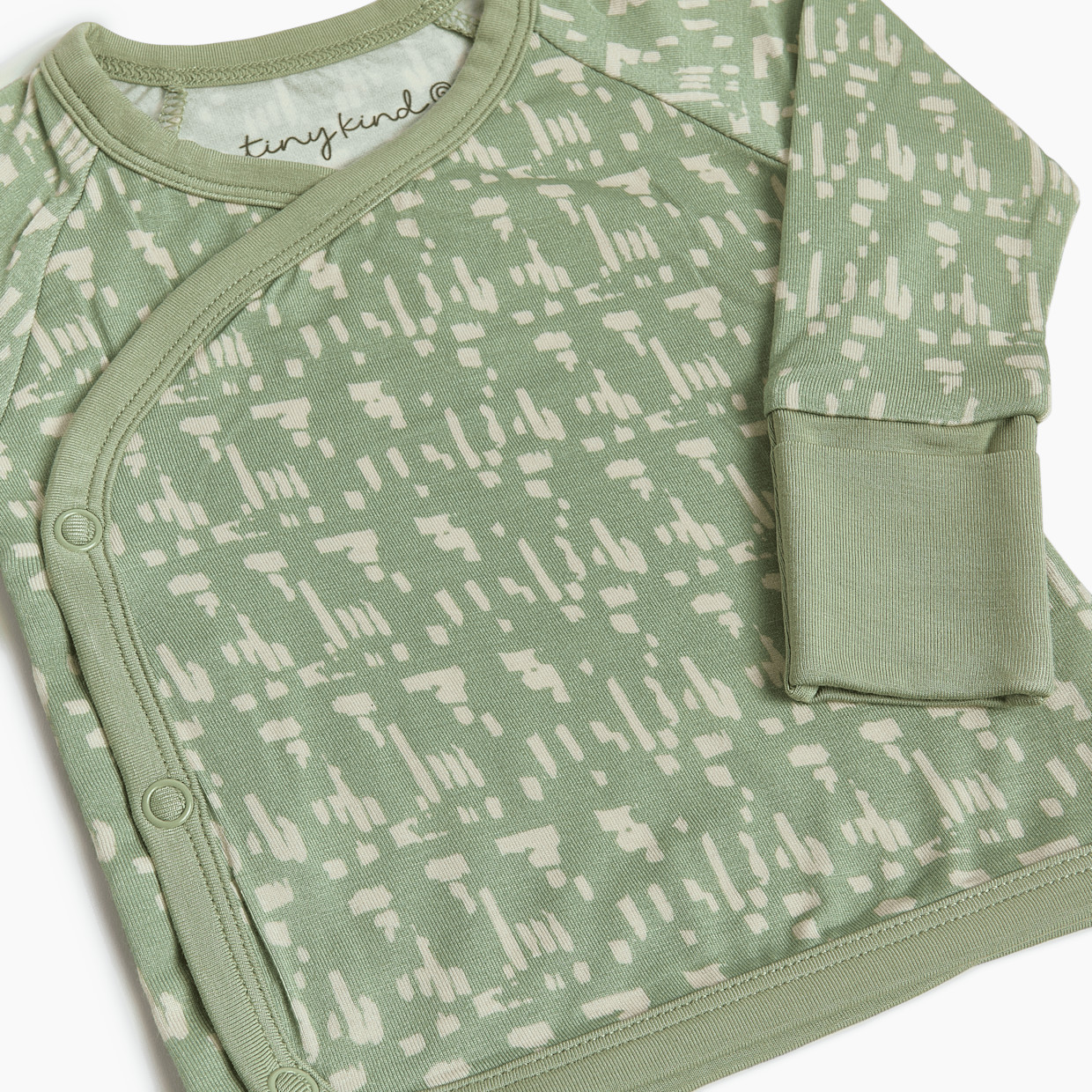 Tiny Kind Bamboo Viscose 3-Piece Newborn Take Me Home Set - Green, Nb.