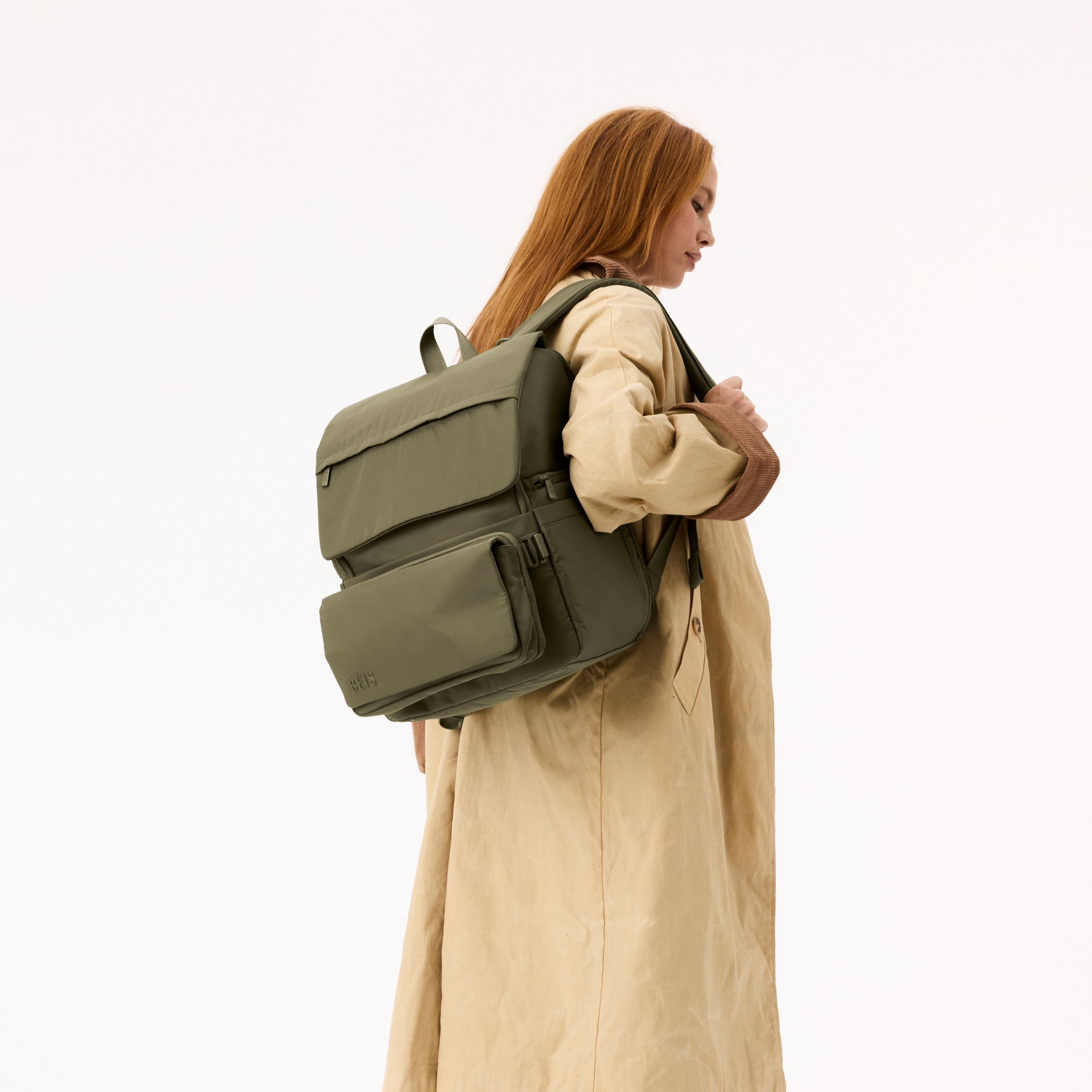 BEIS Travel The Ultimate Diaper Backpack - Olive.