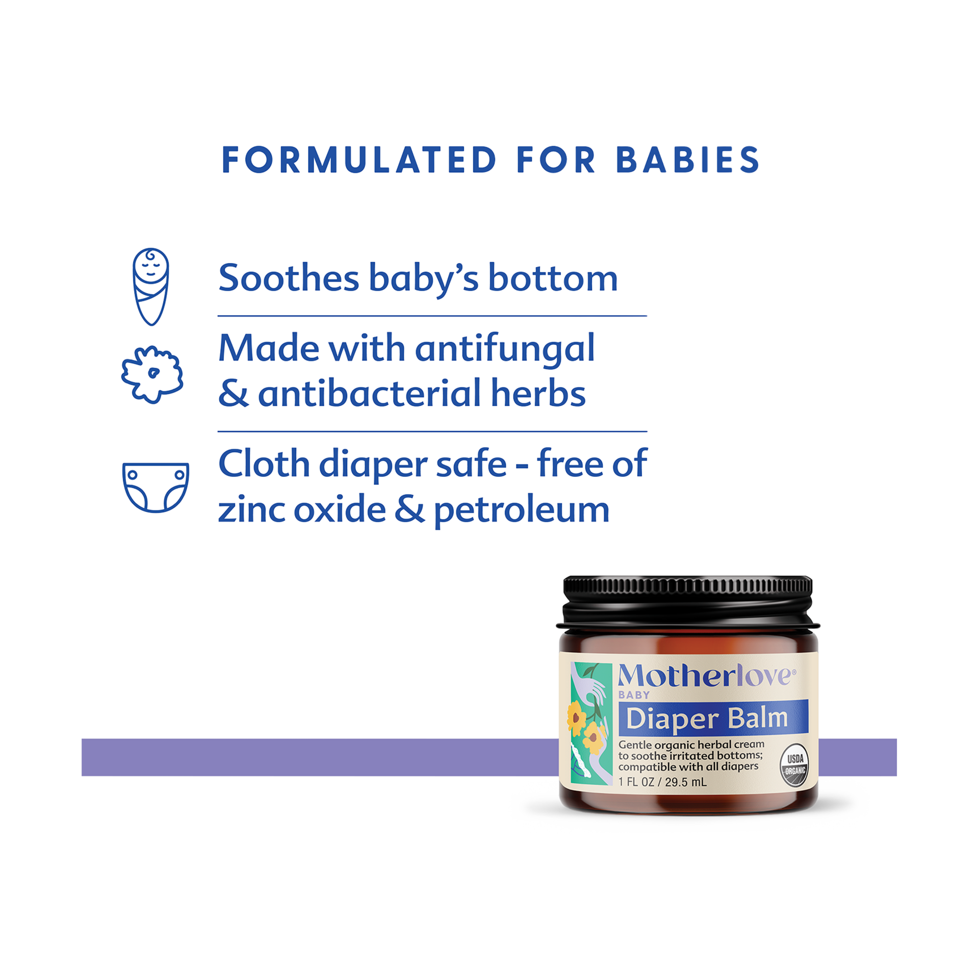 Motherlove Diaper Balm.