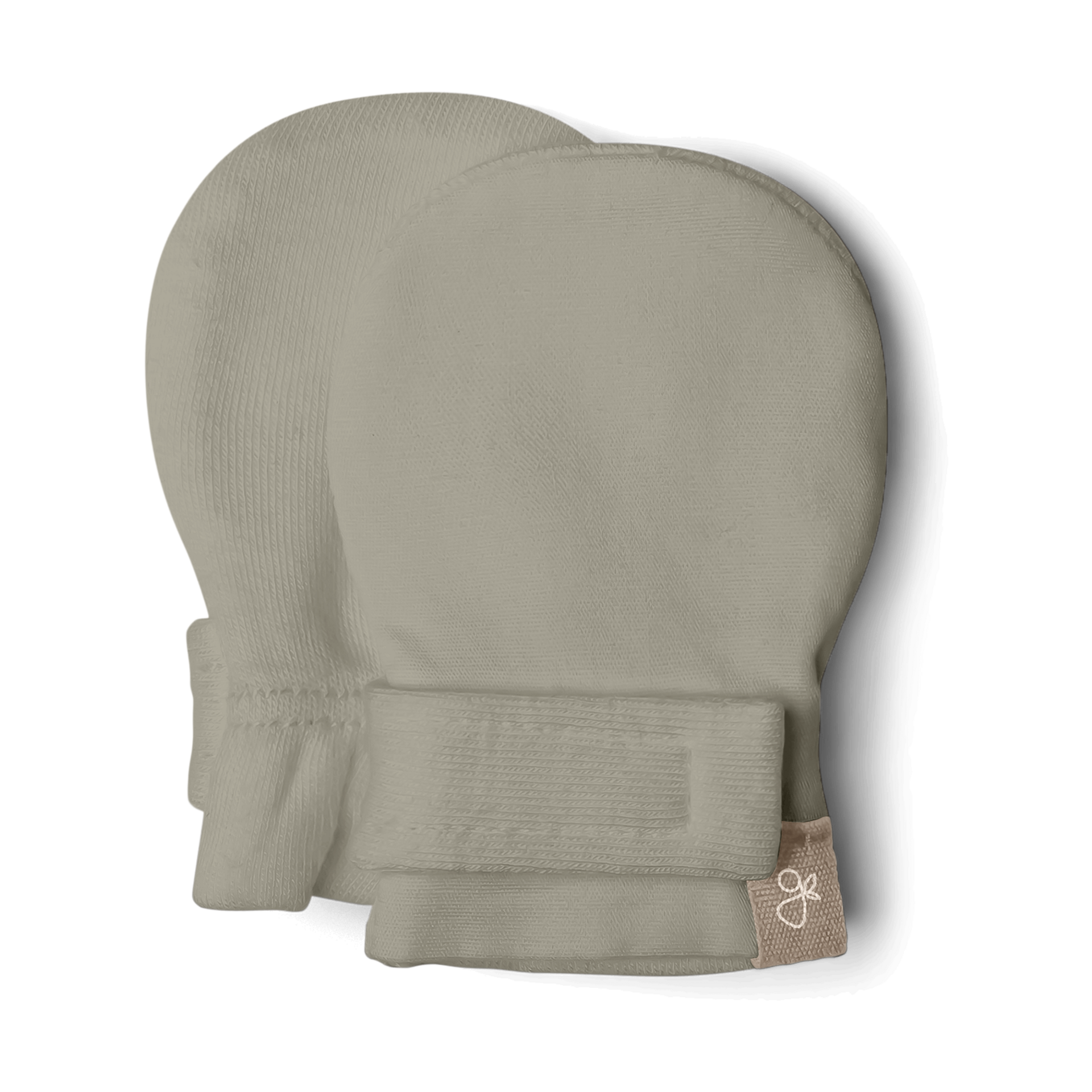 Goumi Kids Stay-On Baby Mitts (3 Pack) - Moss + Terrazzo + Sandstone, 0-3 M.