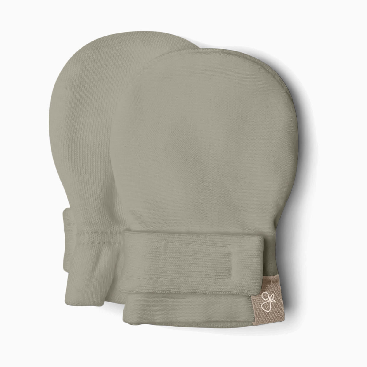 Goumi Kids Stay-On Baby Mitts (3 Pack) - Moss + Terrazzo + Sandstone, 0-3 M.