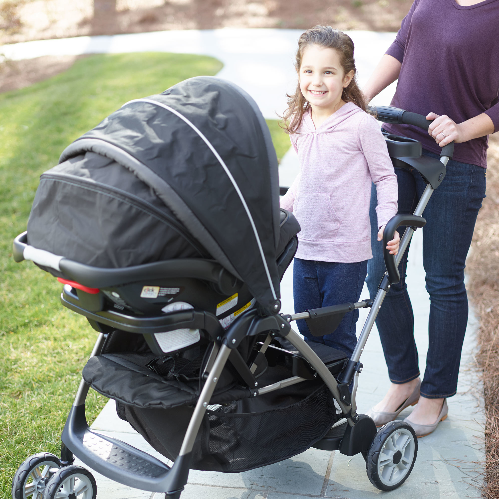 stand and ride stroller