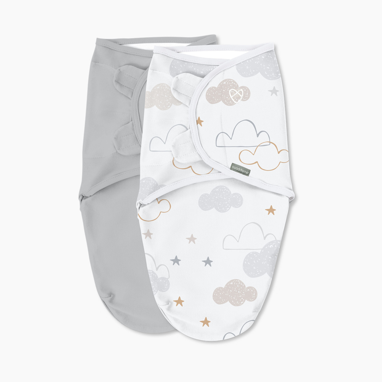 Ingenuity SwaddleMe Original Swaddle (2-Pack) - Space & Clouds, 0-3 M.