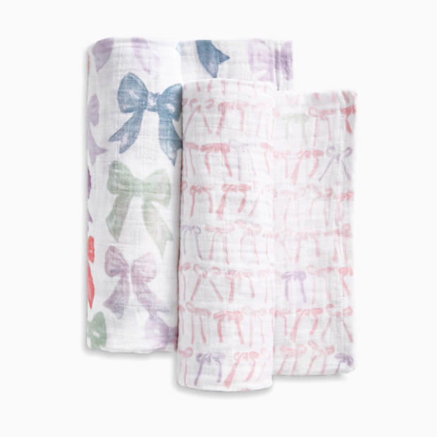 Aden + Anais Organic Cotton Muslin Swaddle Blanket (2 Pack).