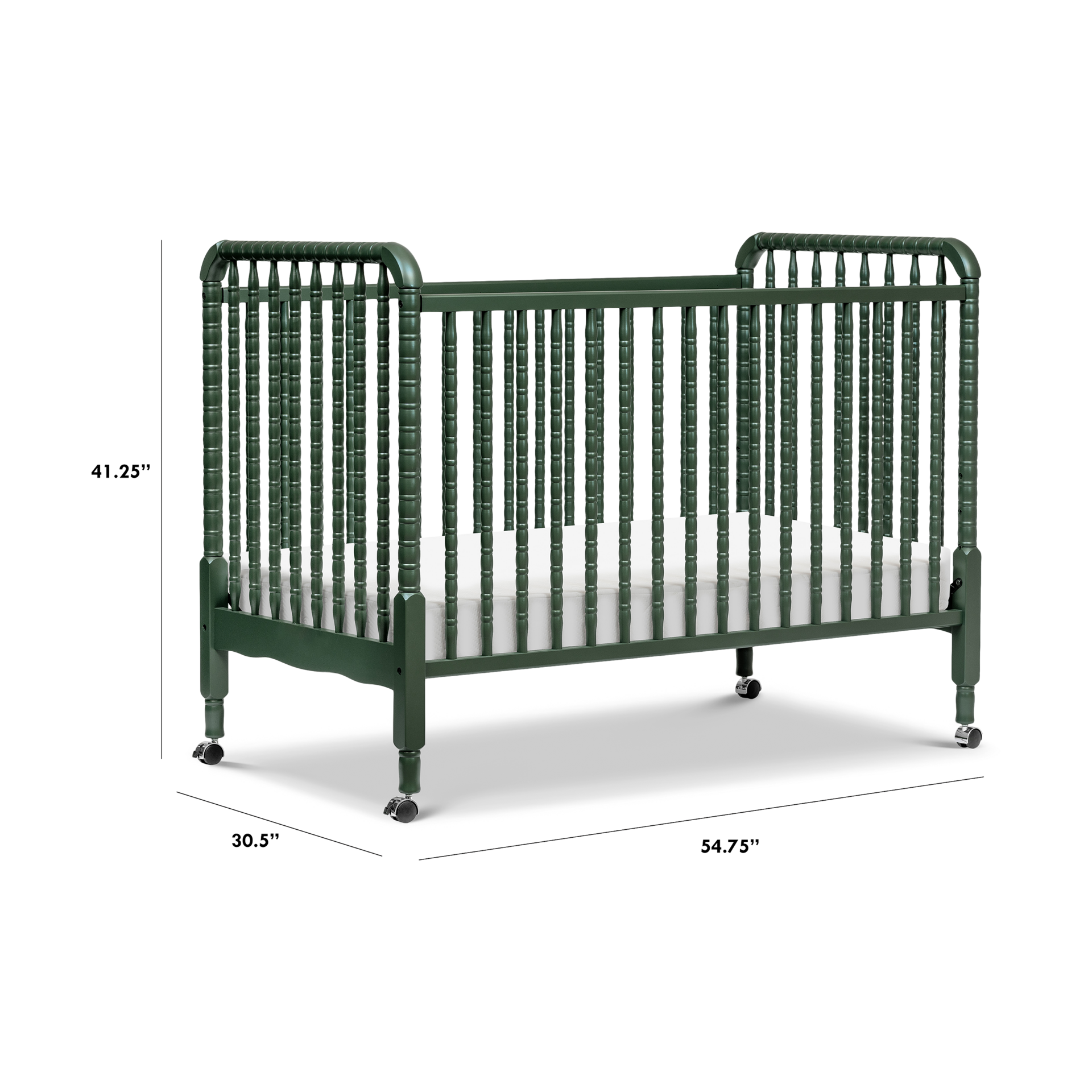 DaVinci Jenny Lind Stationary Crib Forest Green Babylist Shop