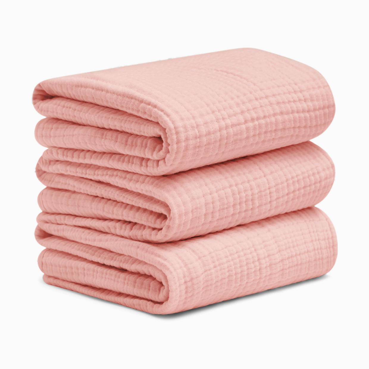 Small Story Muslin Hooded Towels (3 Pack) - Pink Hues.