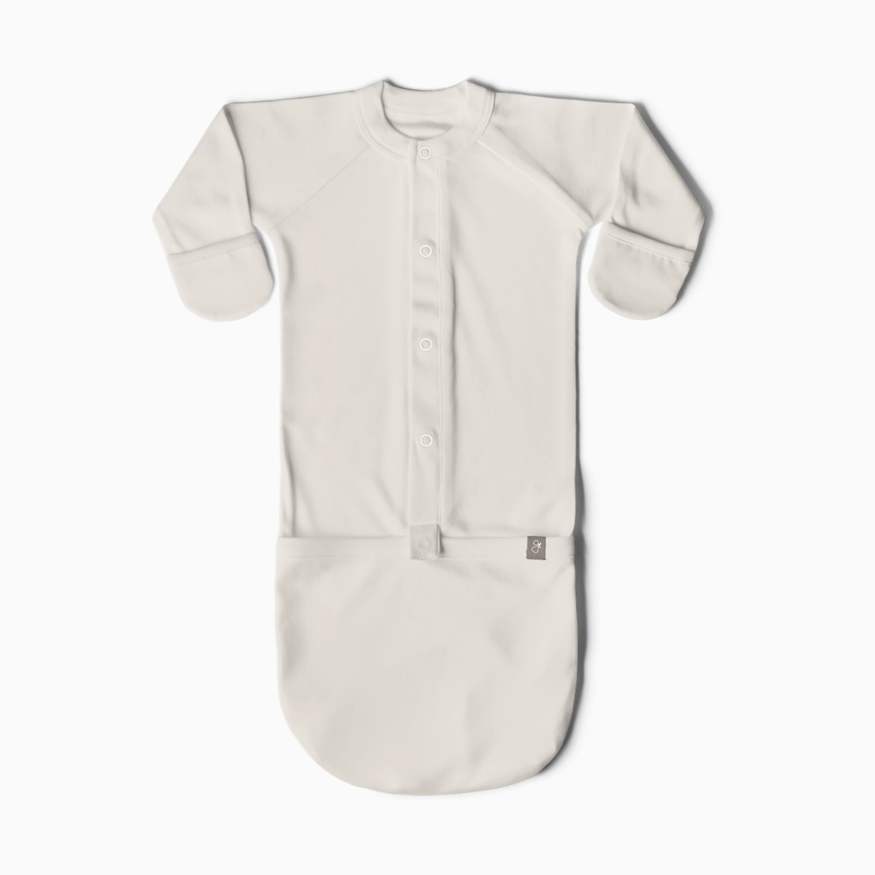 Goumi Kids 24hr Convertible Sleeper Baby Gown - Cloud, 0-3 M.