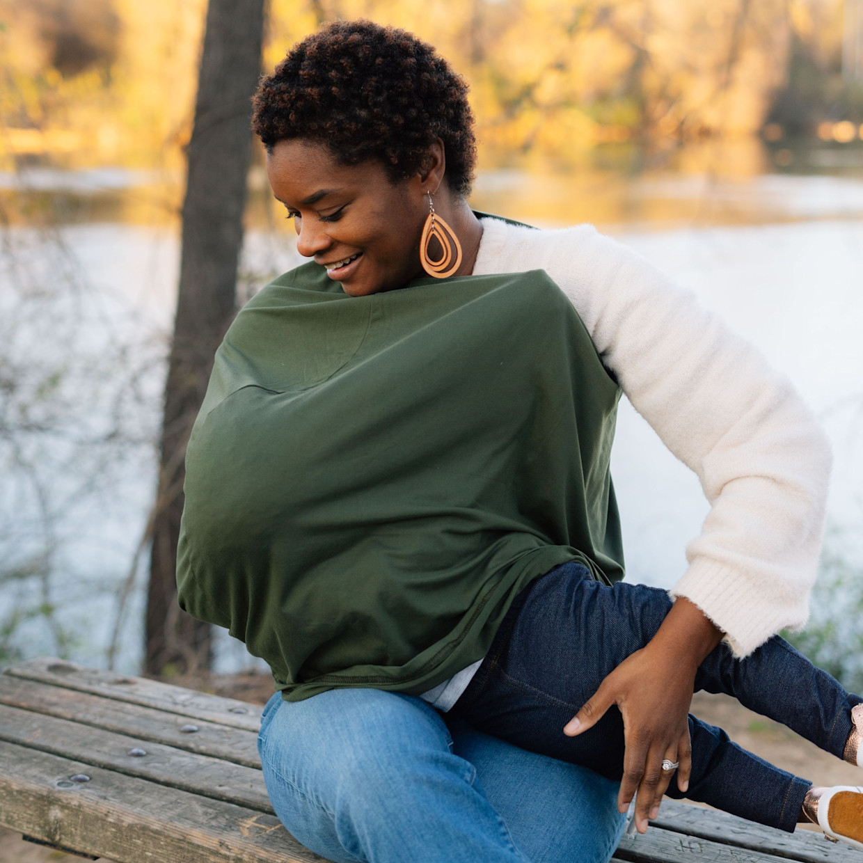 Milk Snob 5-in-One Luxe Cover - Olive Green.