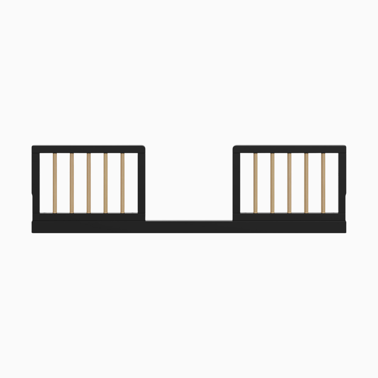 Storkcraft Universal Toddler Safety Guardrail Kit (Dowels) - Black And Driftwood.