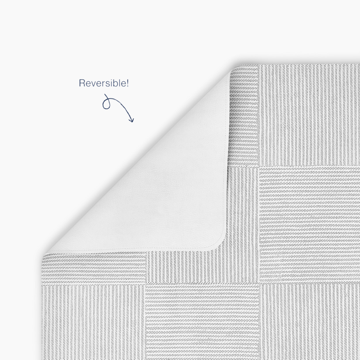 Lalo Splat Mat - Grey Wickerwork.