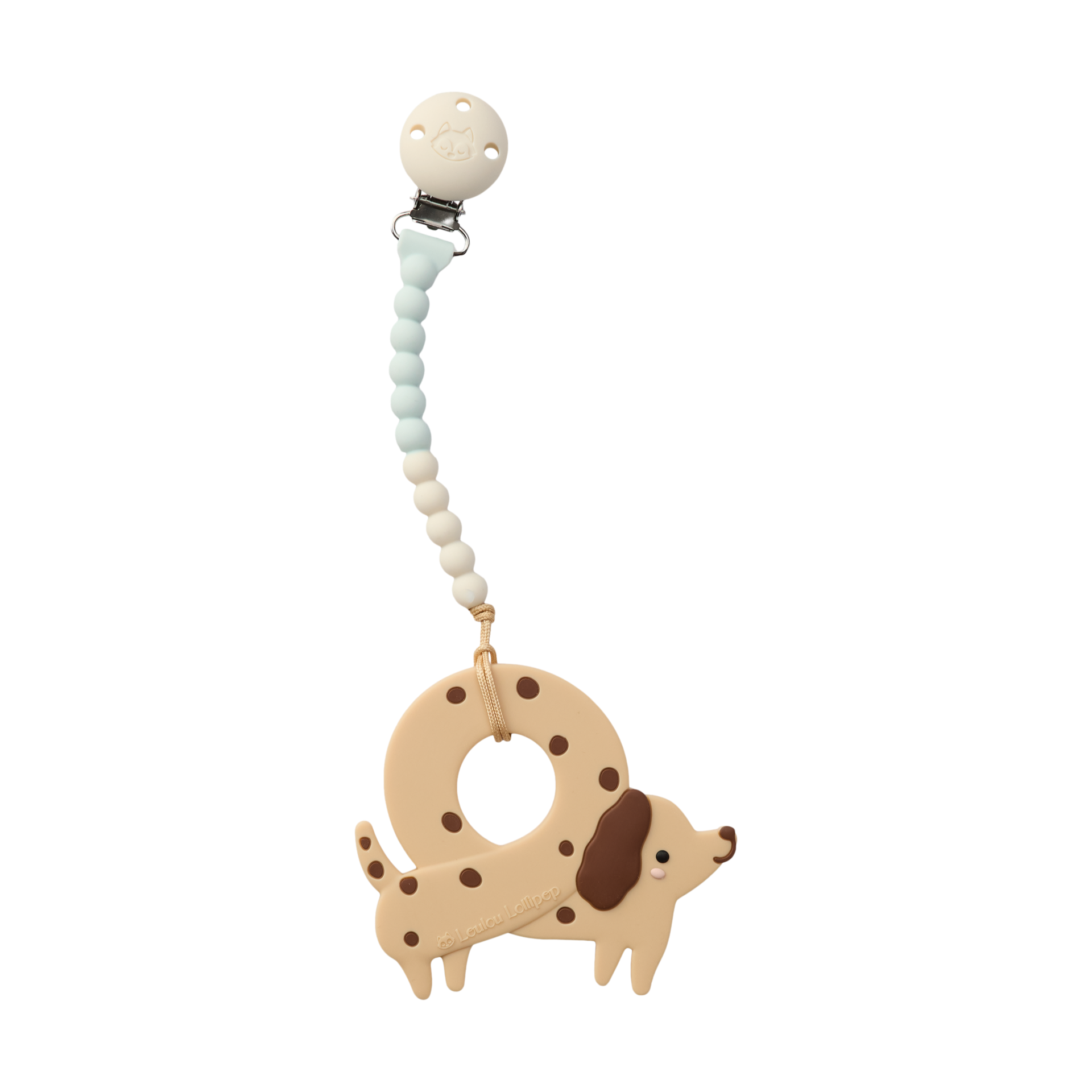Loulou Lollipop OneC Pacifier Clip Teether Set.