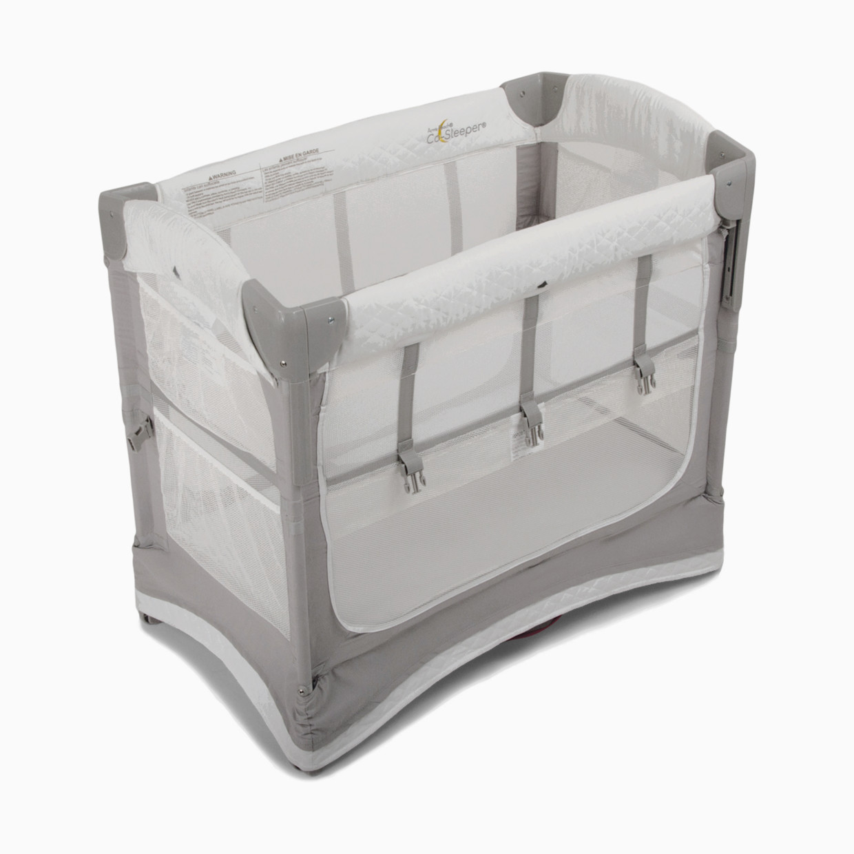 Arm's Reach Mini Ezee 3 in 1 Co-Sleeper Bassinet - Grey/White.