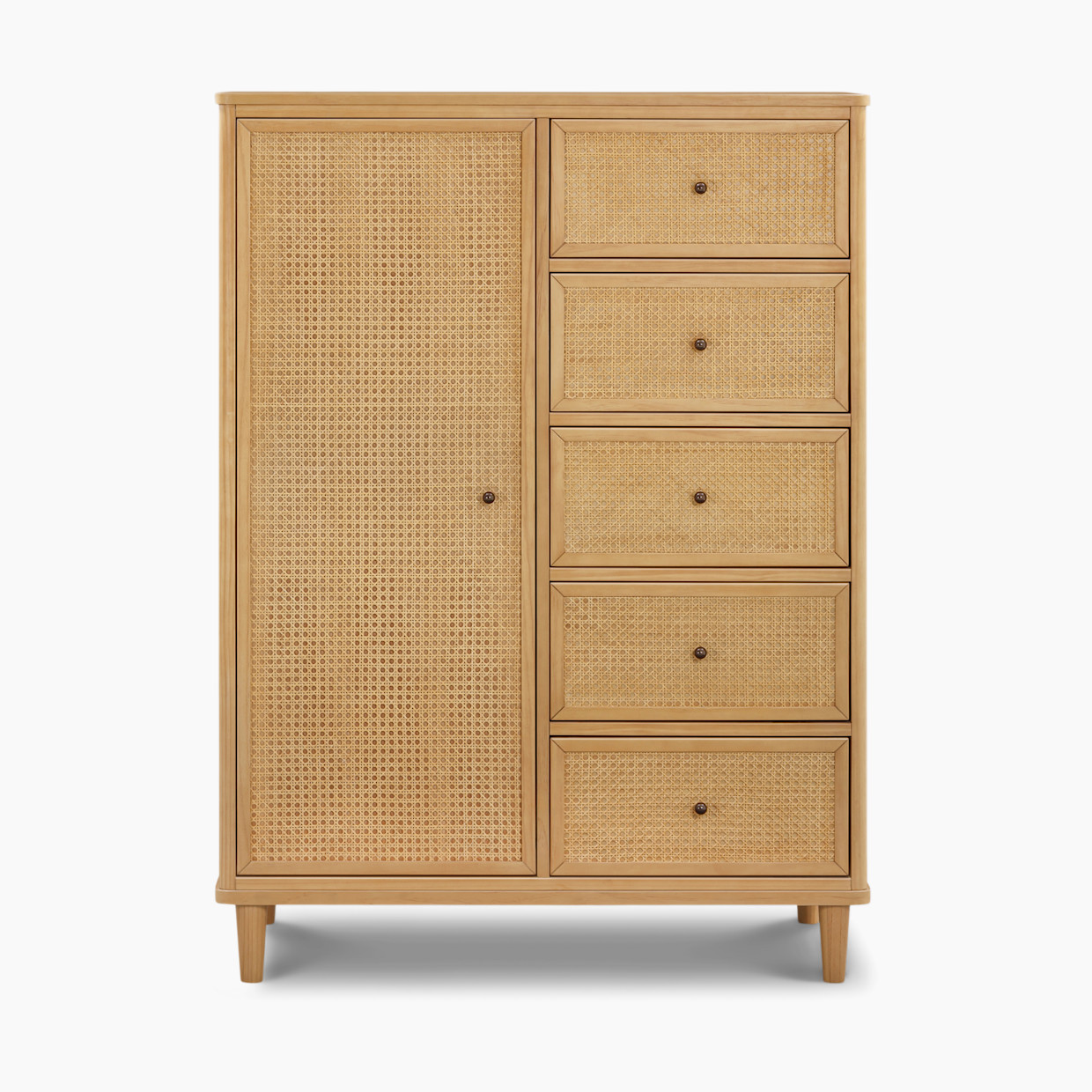 Namesake Marin with Cane Assembled Chifforobe - Honey/Honey Cane.