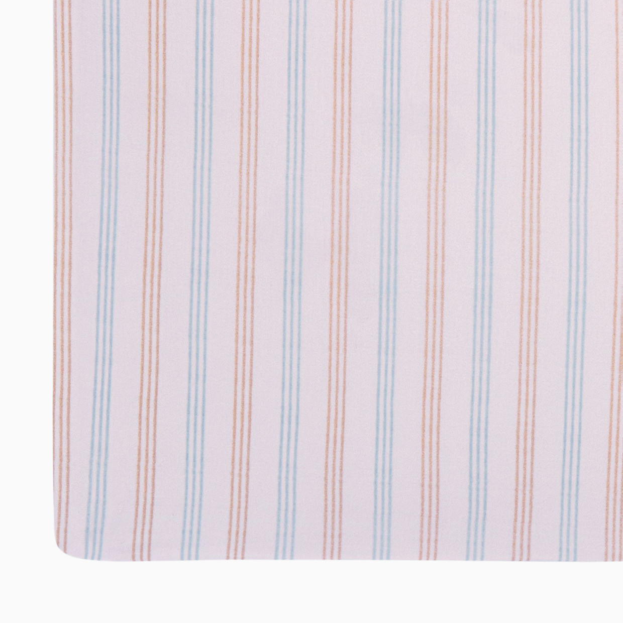 Crane Baby Cotton Sateen Crib Fitted Sheet - Skye Stripe.