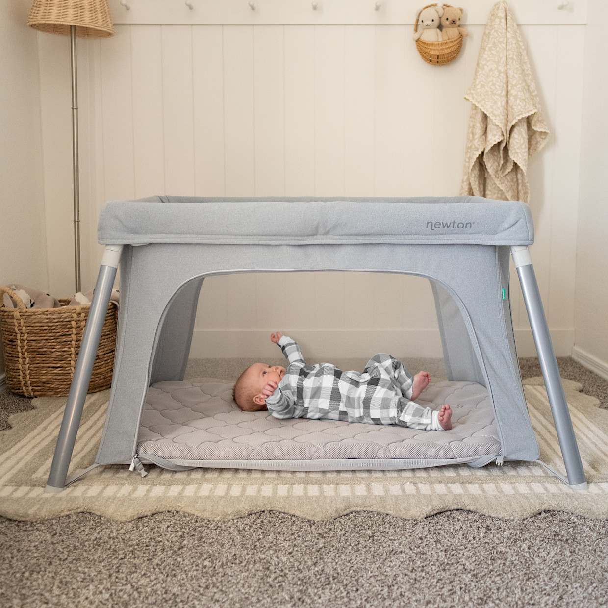 Newton Baby Compact Travel Crib & Play Yard - Gray.