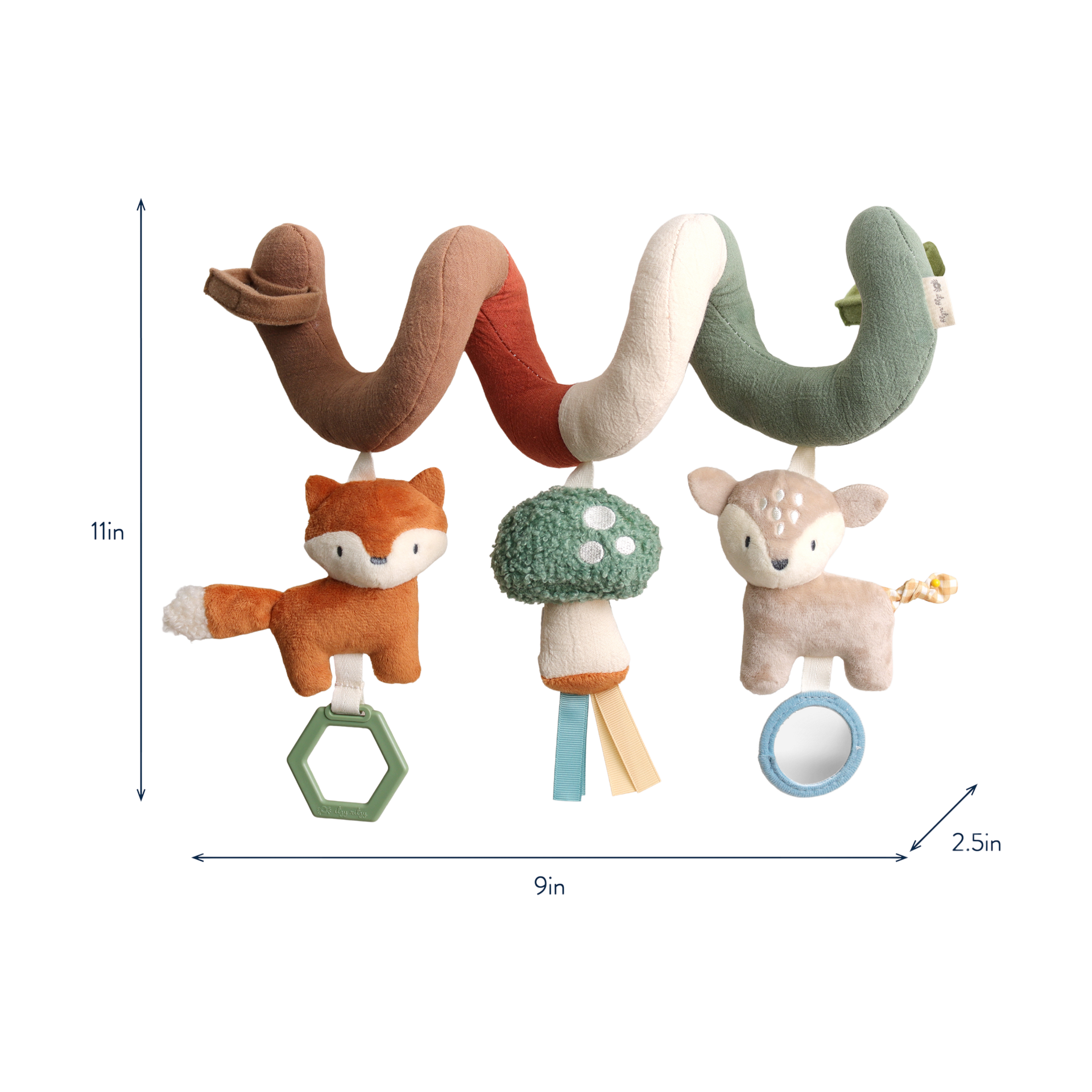 Itzy Ritzy Car Seat Activity Toy - Woodland.