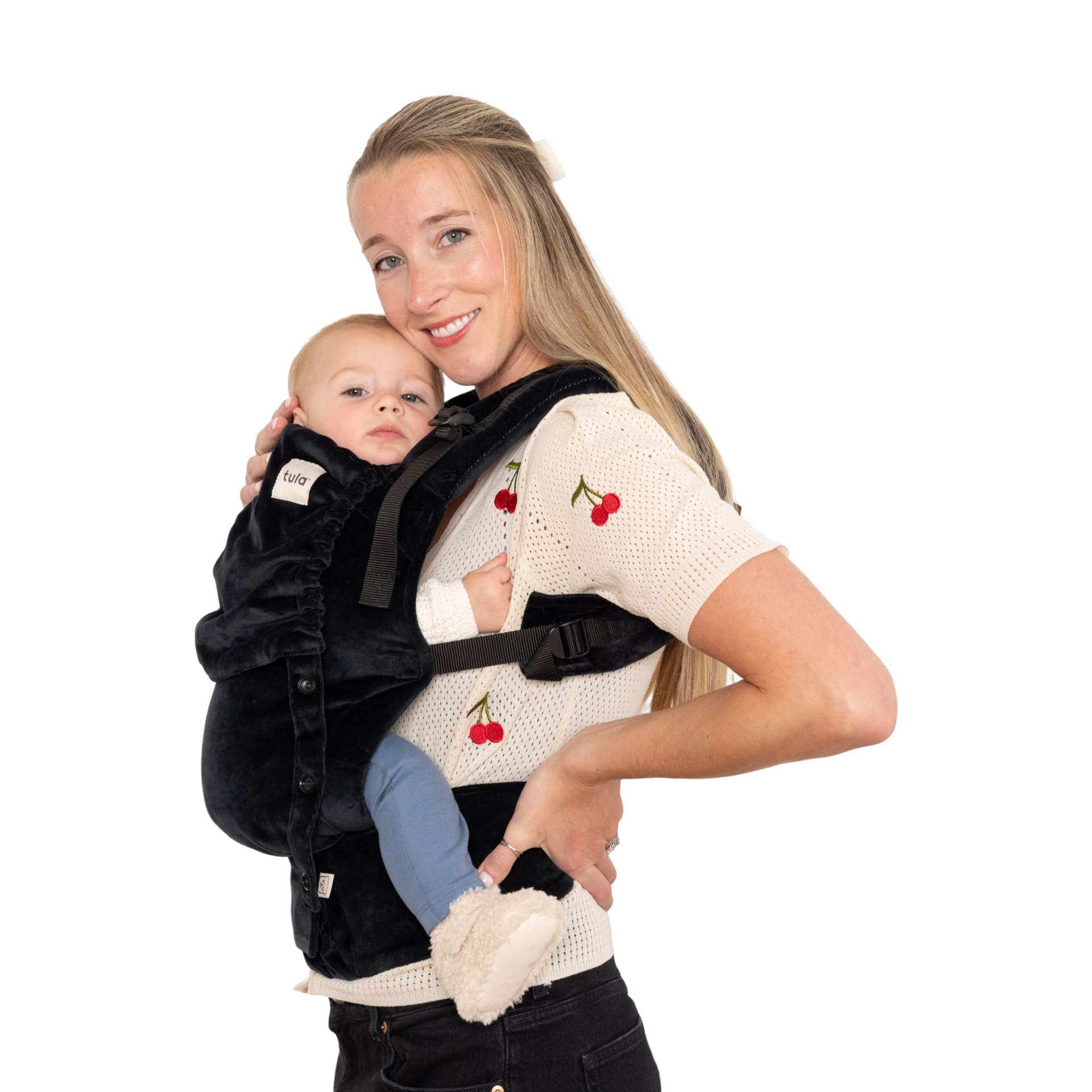 Tula Velour Explore Baby Carrier - Raven.