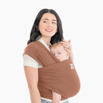 KeaBabies Baby Wrap Carrier - All in 1 Original Baby Carrier Newborn to Toddler Sling, Easy to Wear, Hands Free Bonding, Lightweight, Breathable Infant Wraps (Terracotta)