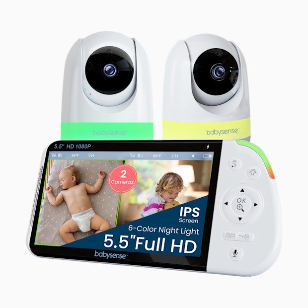 Babysense MaxView Pro 1080p Full HD Split-Screen Baby Monitor - 2 Cameras.
