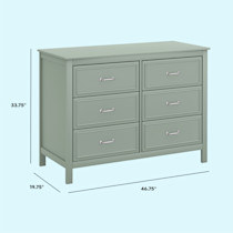 daVinci Charlie 6-Drawer Double Dresser - Light Sage | Babylist Shop daVinci Charlie 6-Drawer Double Dresser - Light Sage | Babylist Shop