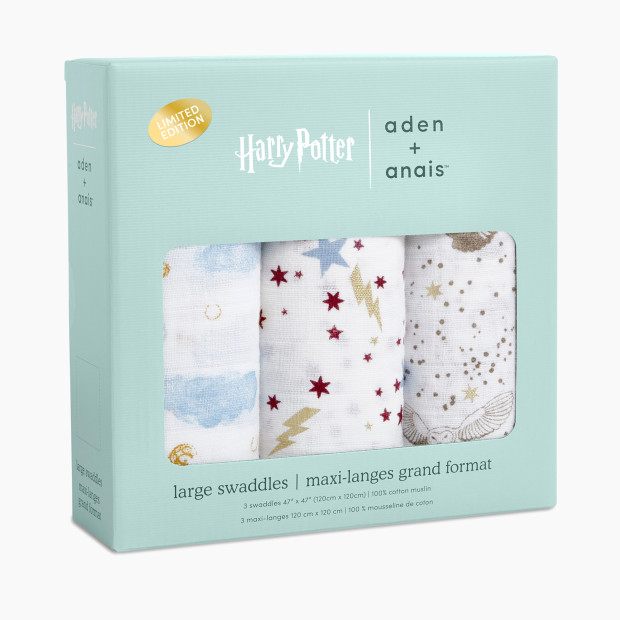 Aden + Anais Harry Potter 3-Pack Swaddles.