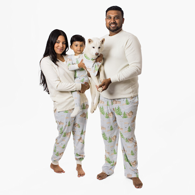 Burt's Bees Baby Mens Winter Cabin Matching Family Pajama Set.