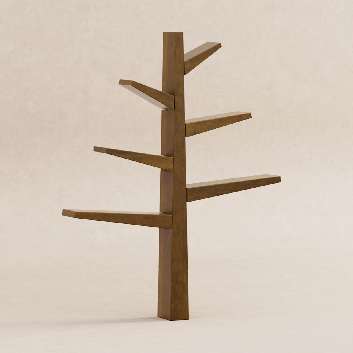 babyletto Spruce Tree Bookcase - Natural Walnut.