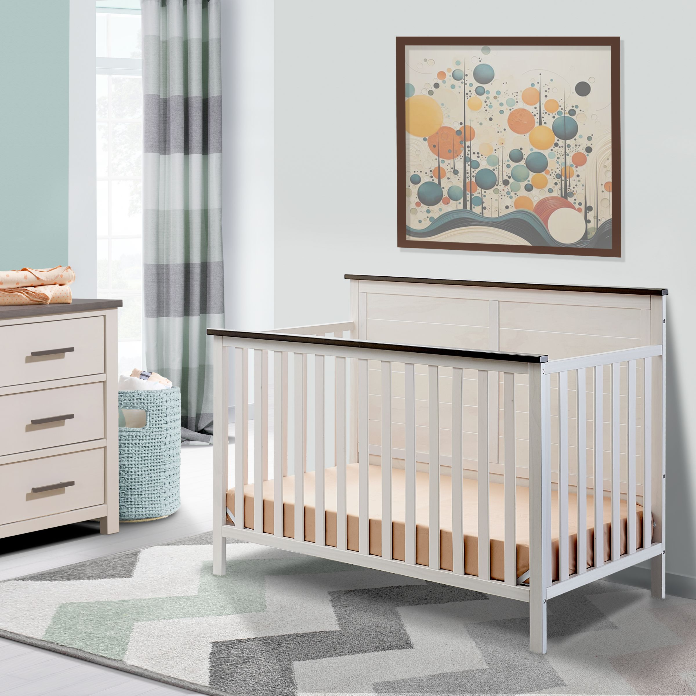 Sorelle Ashley Crib - Chocolate And White.