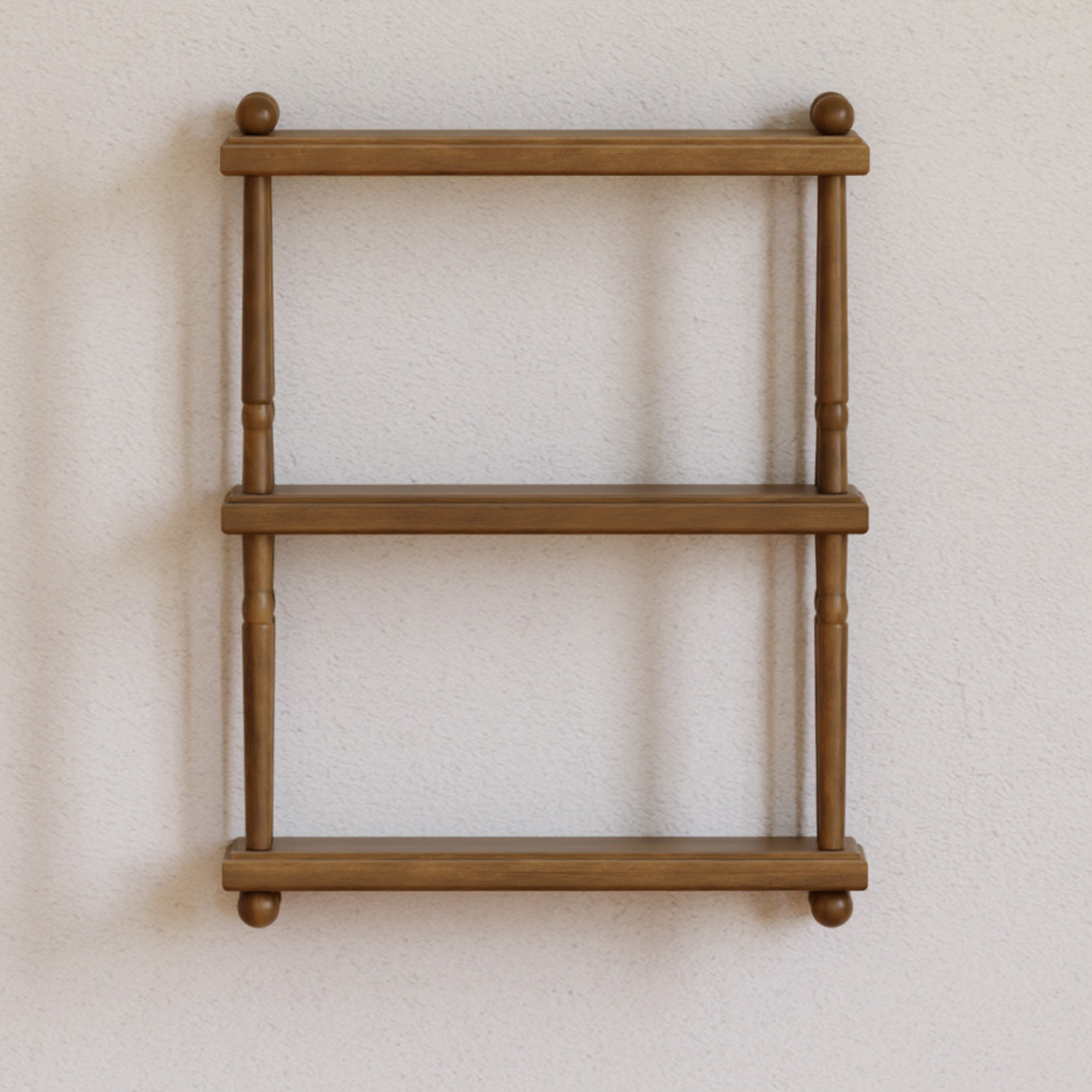 Namesake Liberty Tiered Wall Shelf - Natural Walnut, Contemporary.