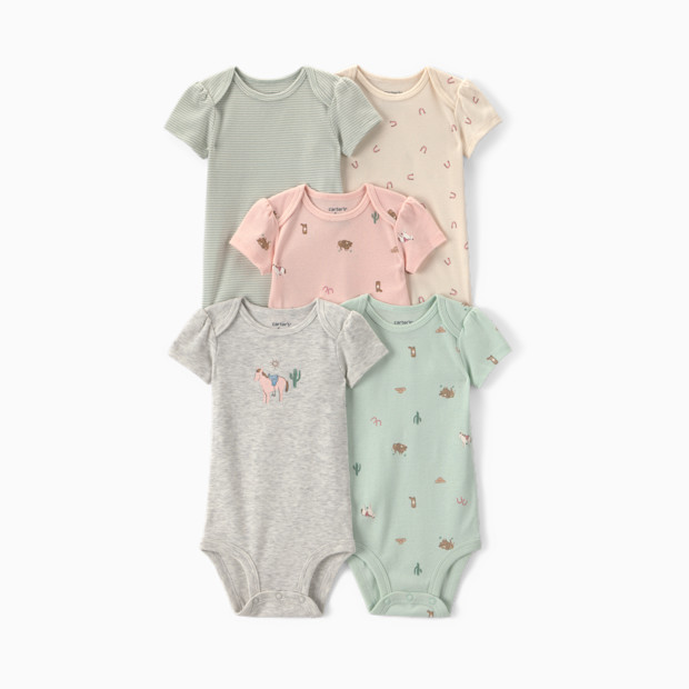 Carter's Short-Sleeve Bodysuits (5 Pack).