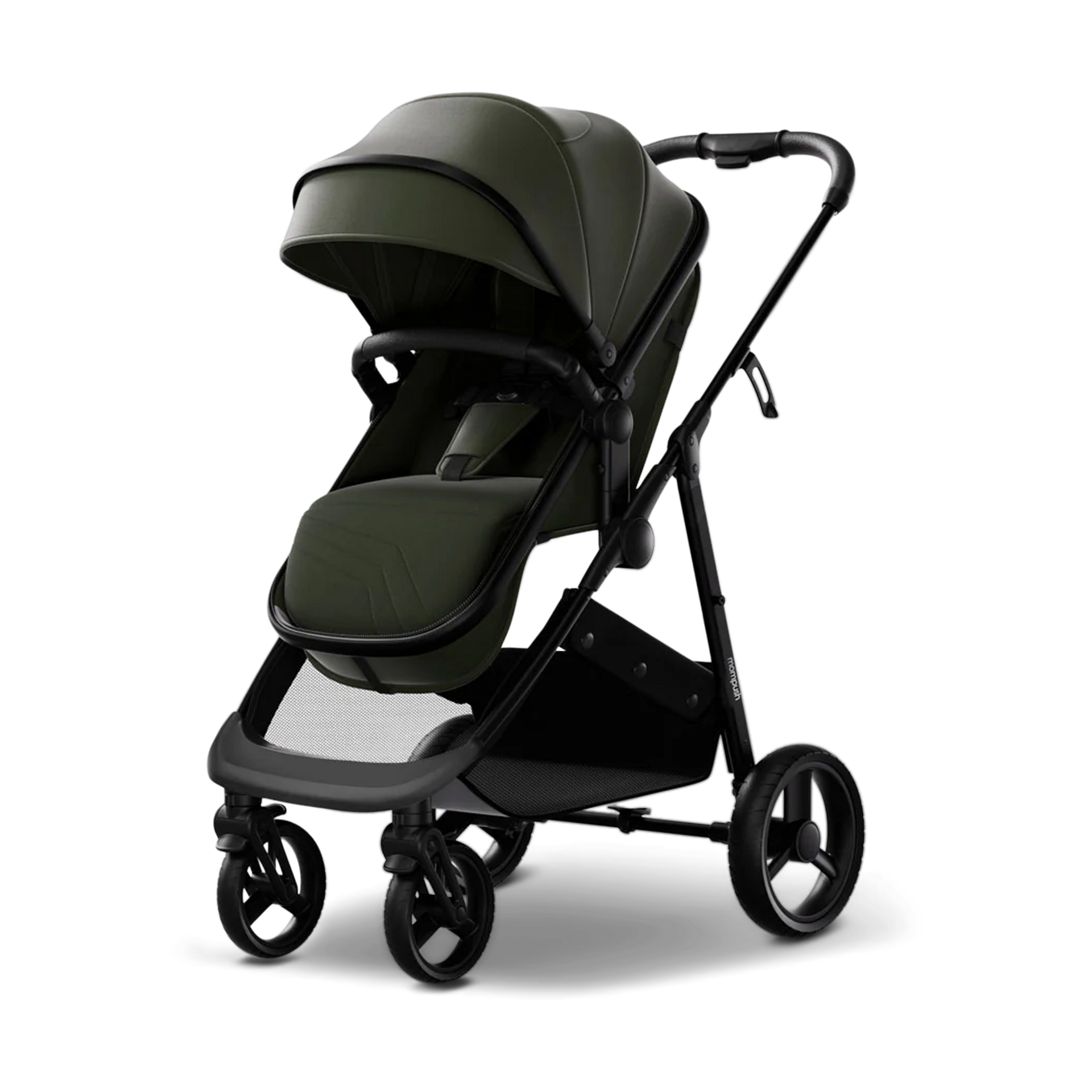 Mompush Wiz 2 in 1 Baby Stroller with Bassinet Mode, Convertible Infant Stroller for Newborn and Toddler with Reversible Seat and Large UPF 50+ Canopy