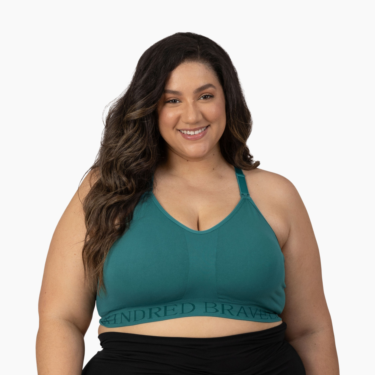 Kindred Bravely Sublime Hands-Free Pumping & Nursing Sports Bra - Teal, Xxx-Large-Busty.