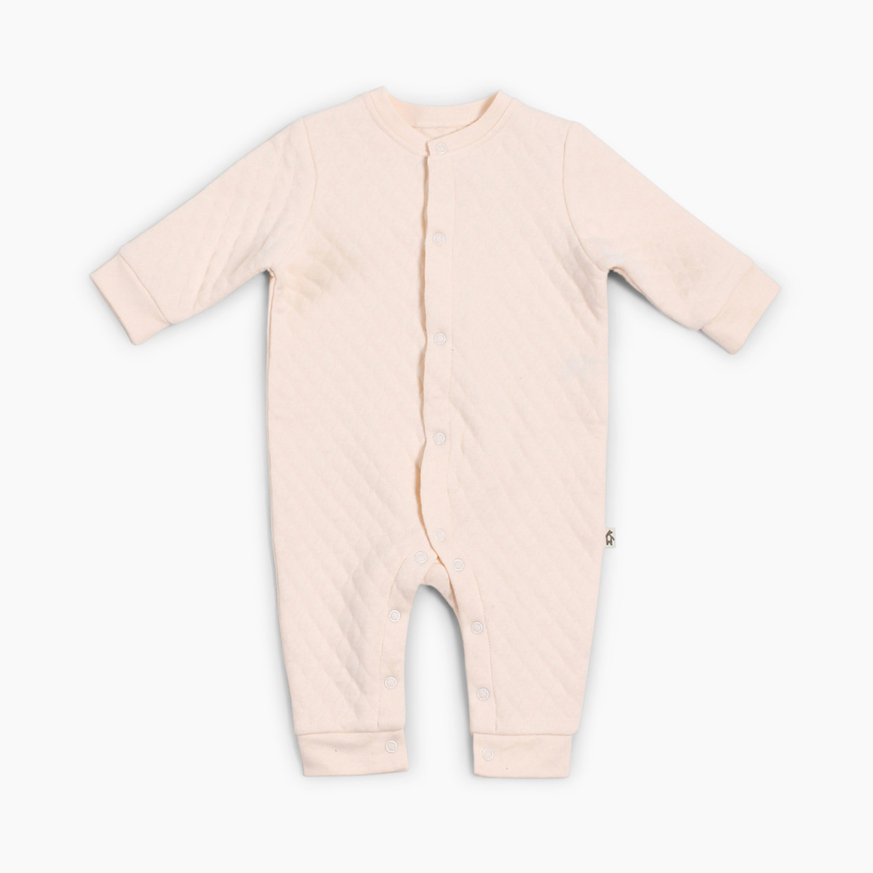 Snugabye Cozy Quilted Jumpsuit - Pink, 0-3 Months.