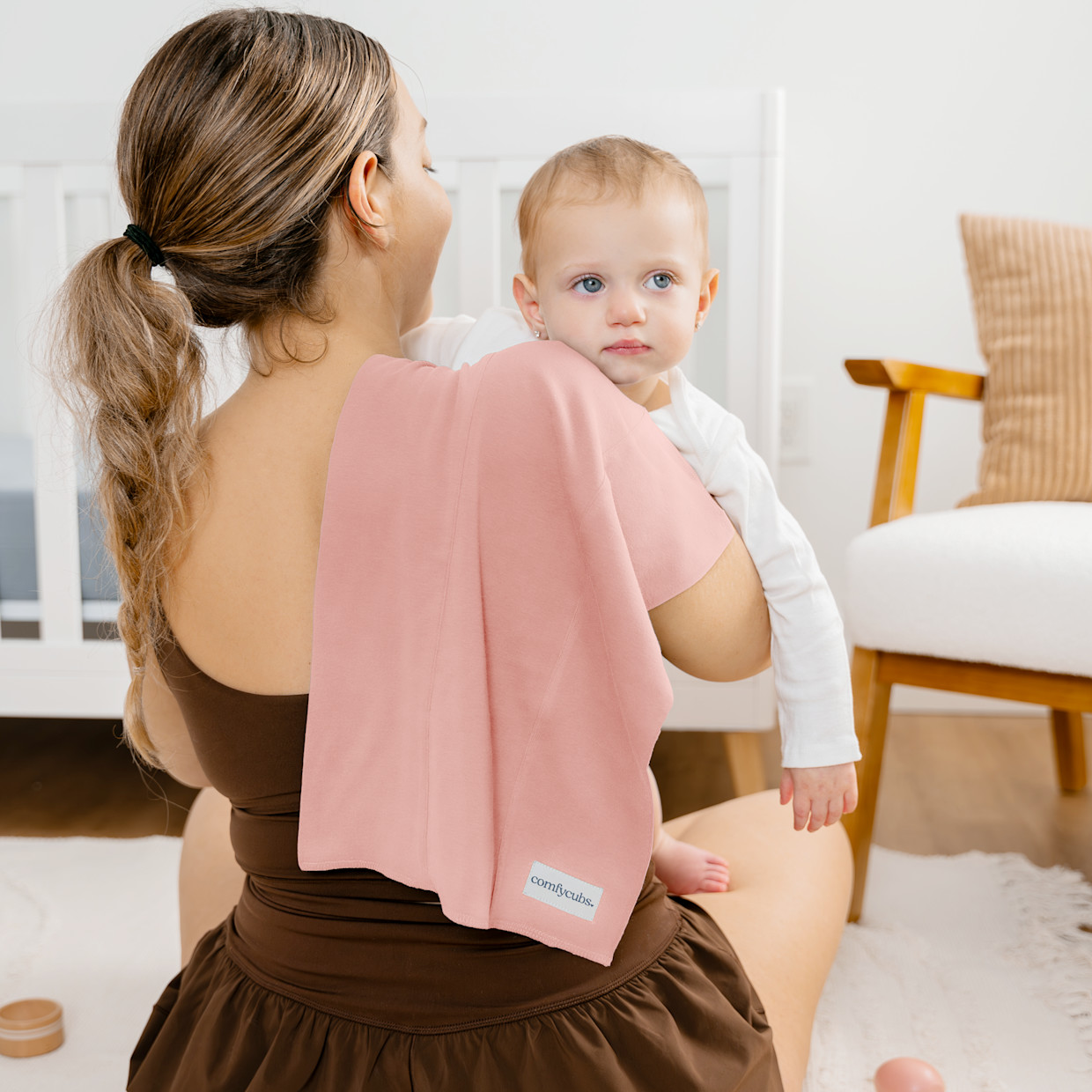 Comfy Cubs Baby Cotton Burp Cloths (10 Pack) - Multi Girl.