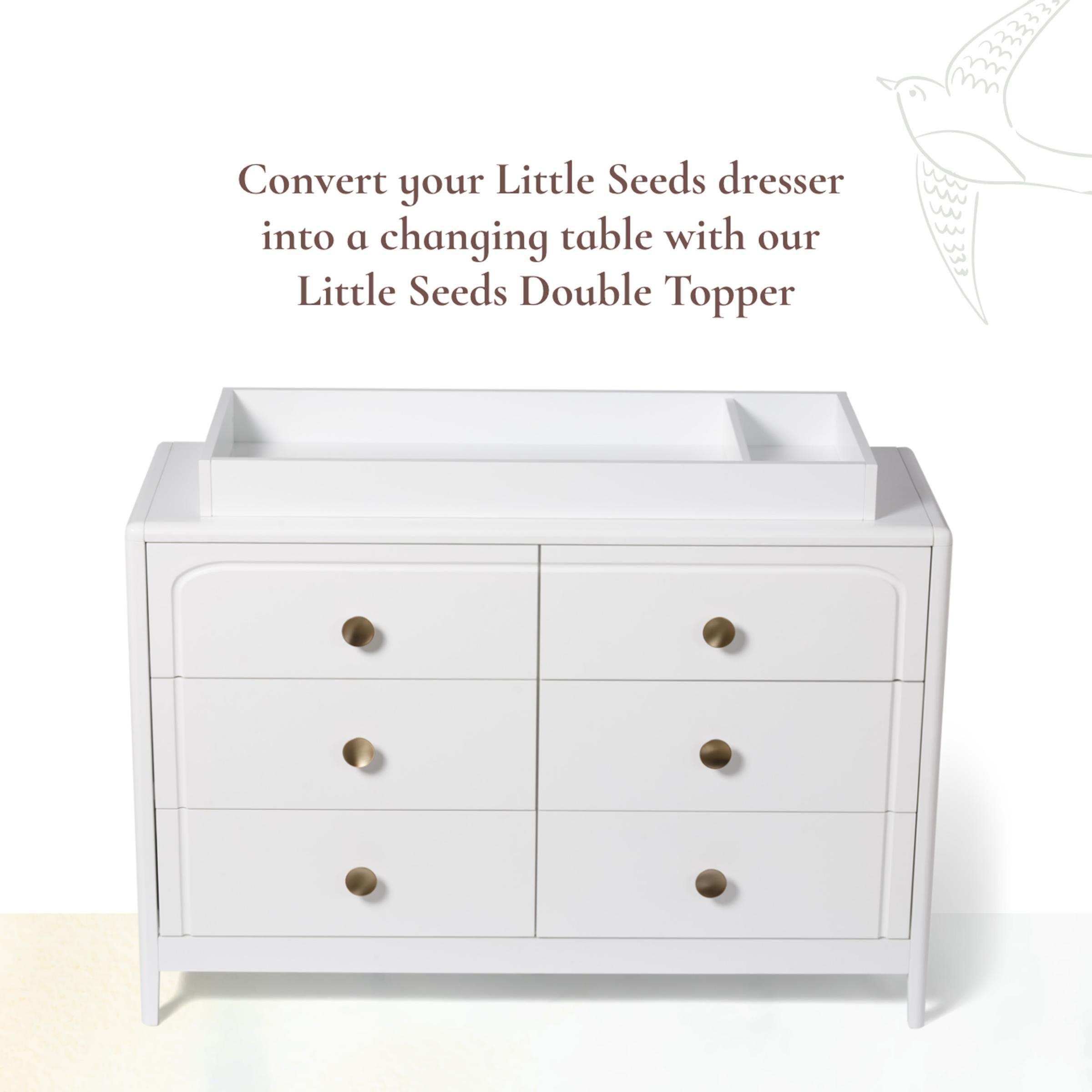 Little Seeds Double Changing Topper - Deep Blue.