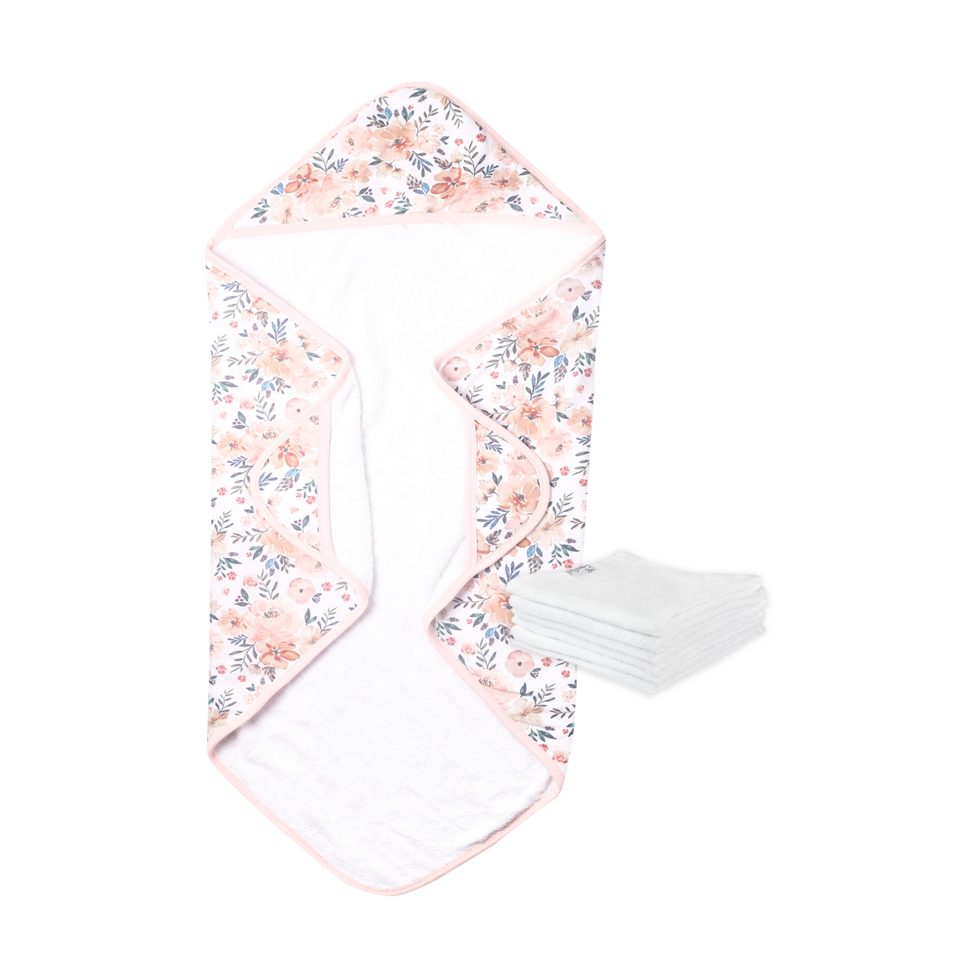 Copper Pearl Hooded Towel and Washcloth Set Autumn Babylist Shop