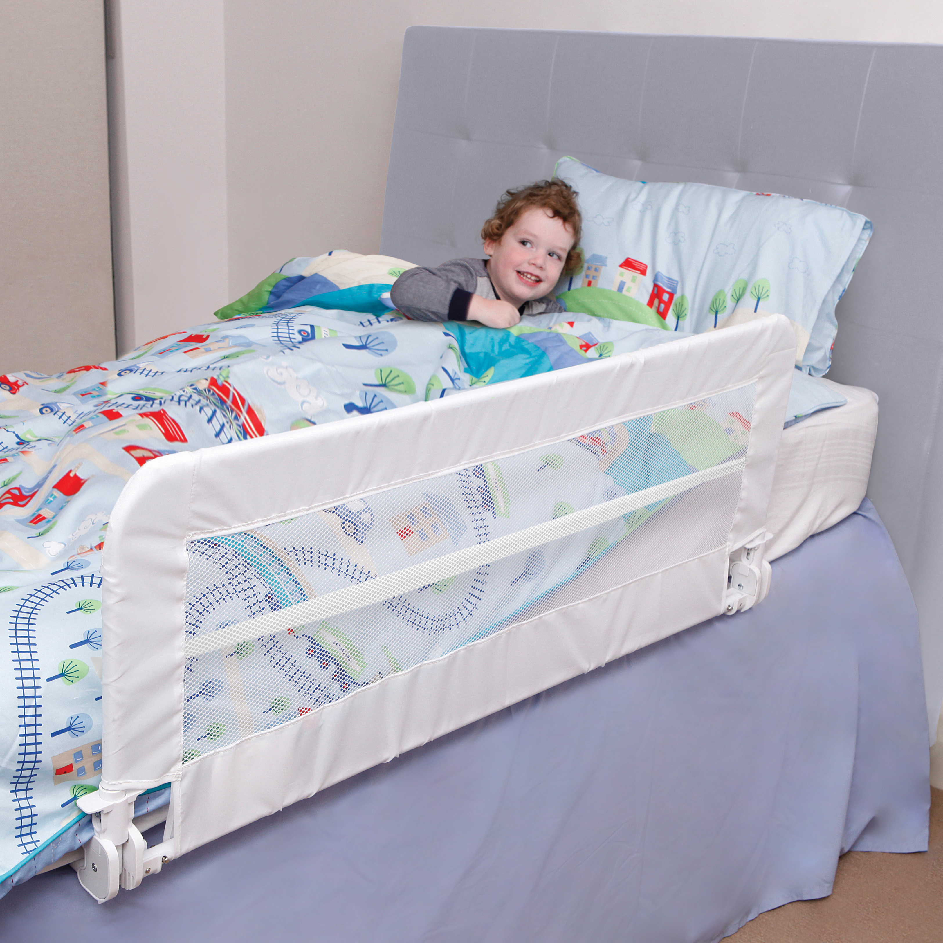 Dreambaby Savoy Fold Down Bed Rail for Boxspring Beds - White.