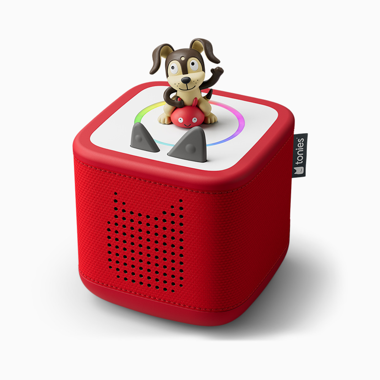 tonies Toniebox 2 Starter Set, Toddler 1+ - Playtime Puppy Toniebox 2 Starter Set -Sunset Red.