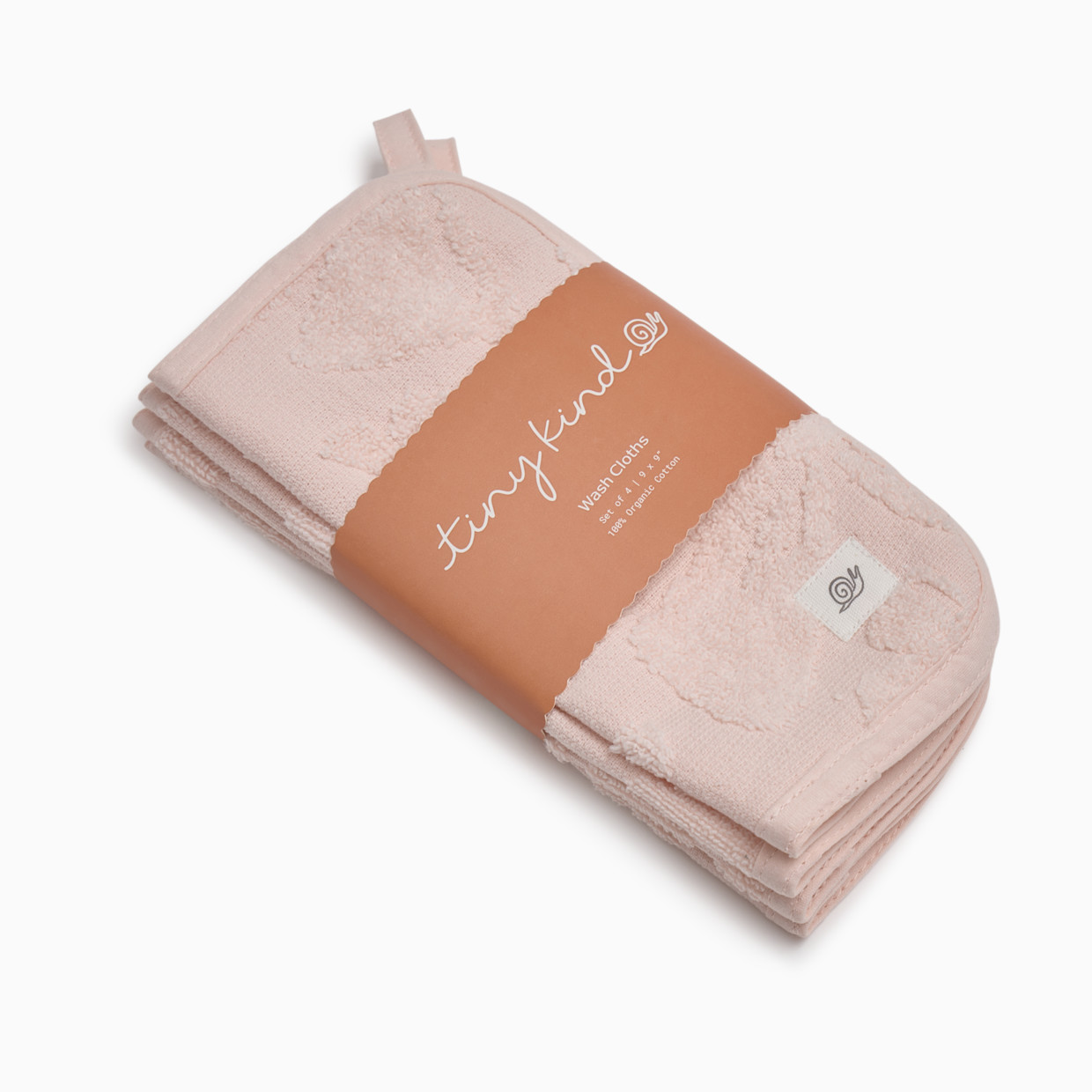 Tiny Kind Organic Cotton Icon Washcloths (4 Pack) - Bows.