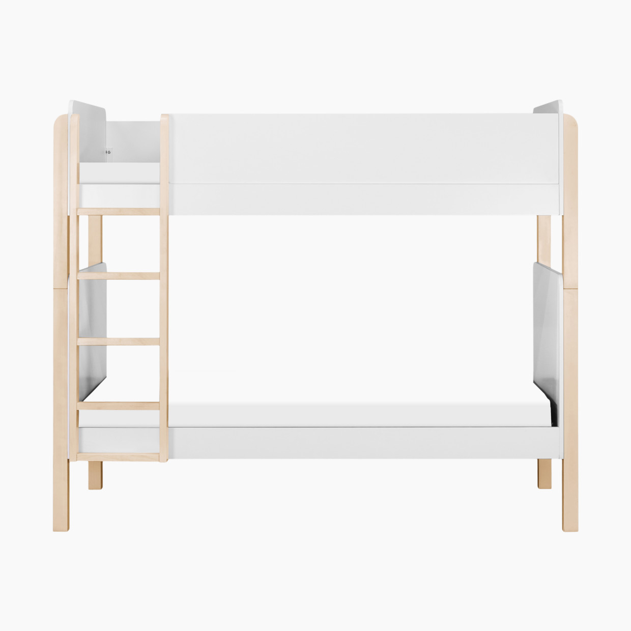 babyletto TipToe Bunk Bed - White / Washed Natural.