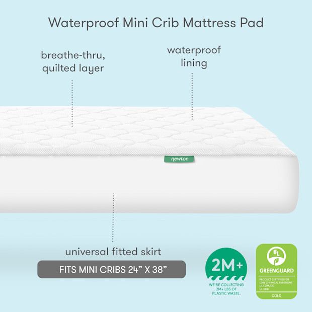 Newton Baby Waterproof Mini Crib Pad.