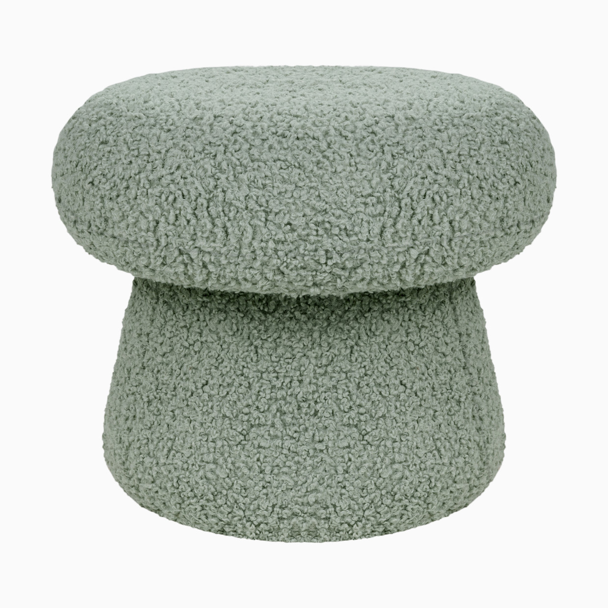 babyletto Mushroom Pouf - Sage Teddy Loop.