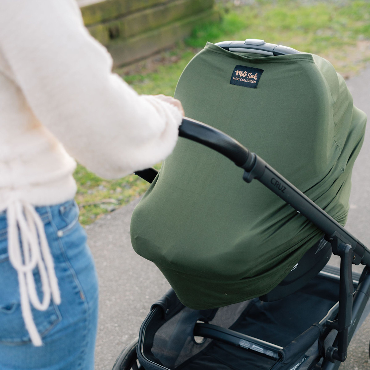 Milk Snob 5-in-1 Luxe Cover - Olive Green.