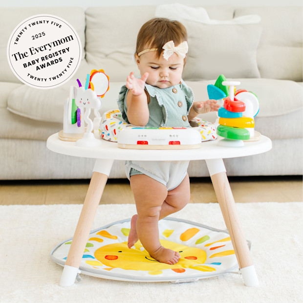 Little Acorn 4-in-1 Montessori Inspired Wooden Activity Center & Table.