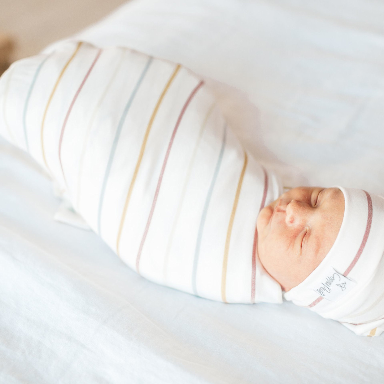 Copper Pearl Printed Top Knot Hat - Piper.