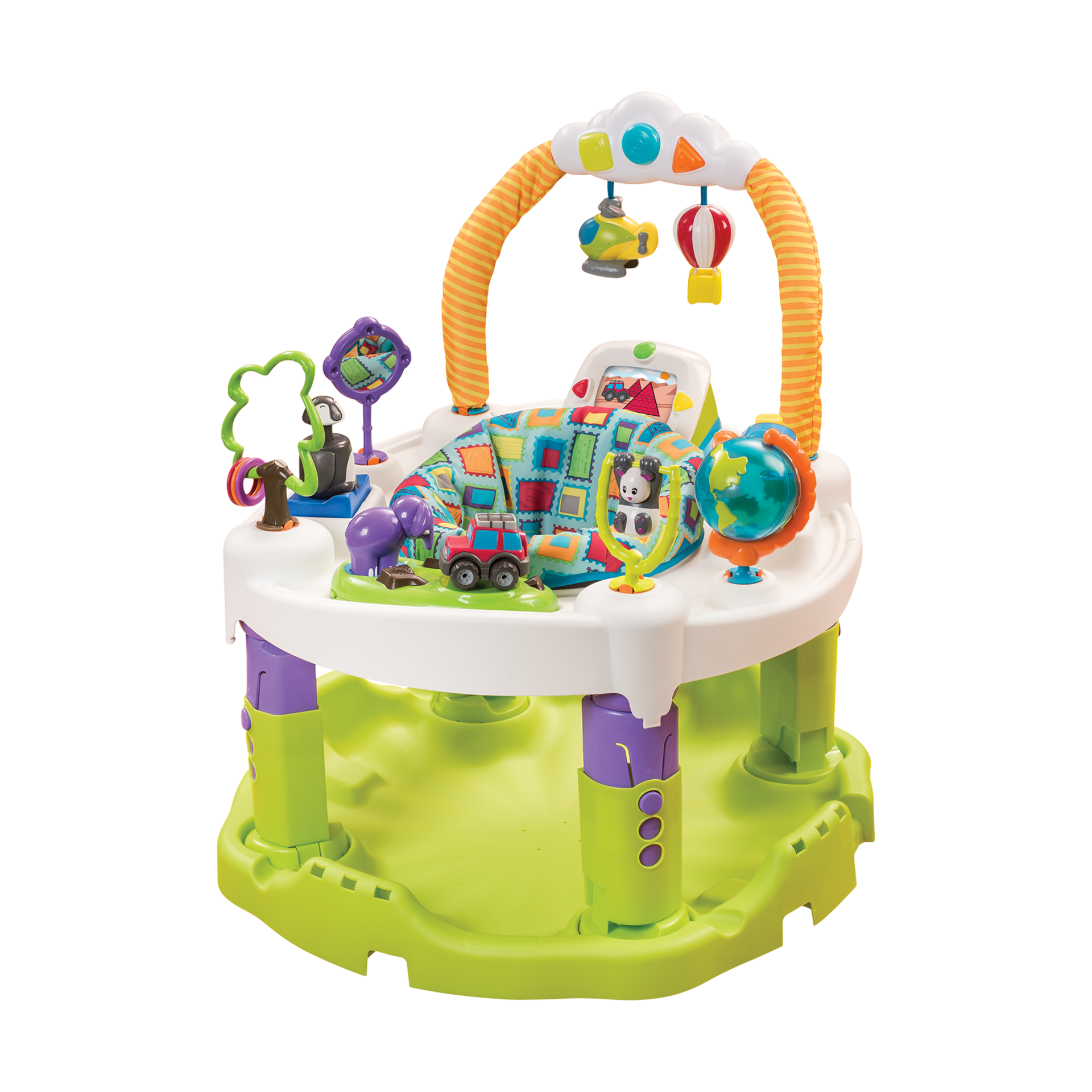 Evenflo ExerSaucer World Explorer Triple Fun+ Bouncing Activity Saucer